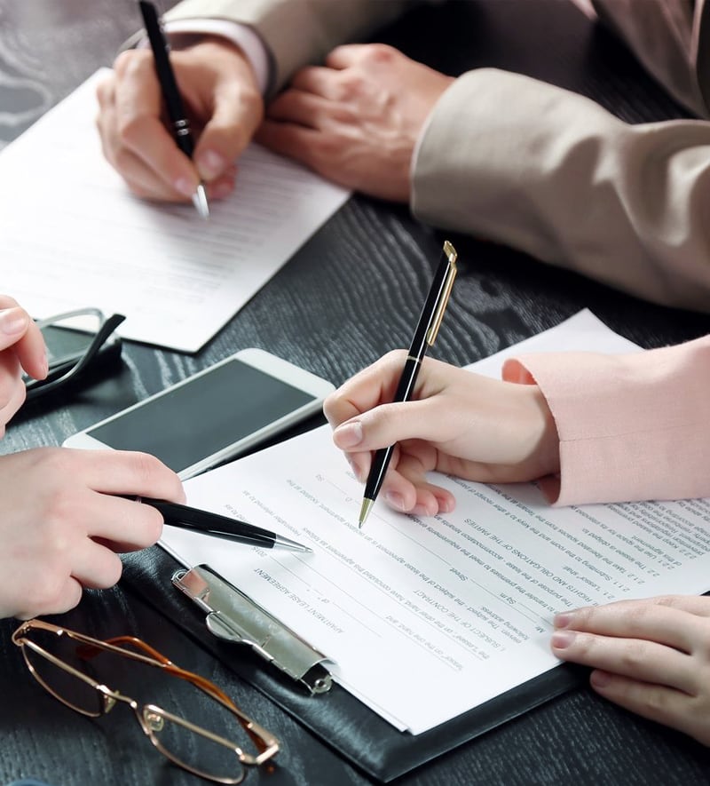 Заключение договора на оказание услуги