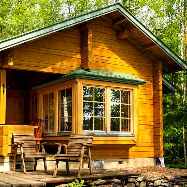 Окна для дачи из натурального дерева